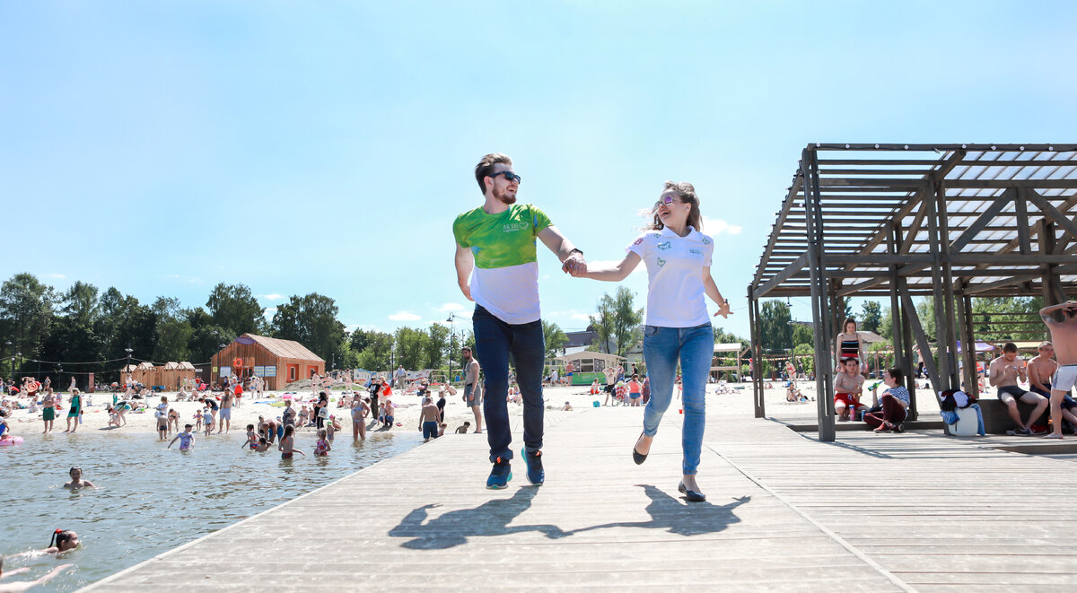    Набережная озера Сенеж в Солнечногорске