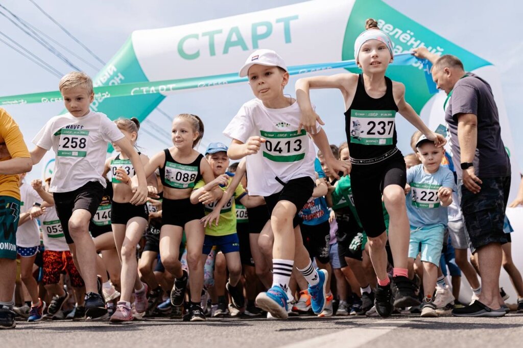 Больше тысячи тверичан вышли на старт Зеленого марафона