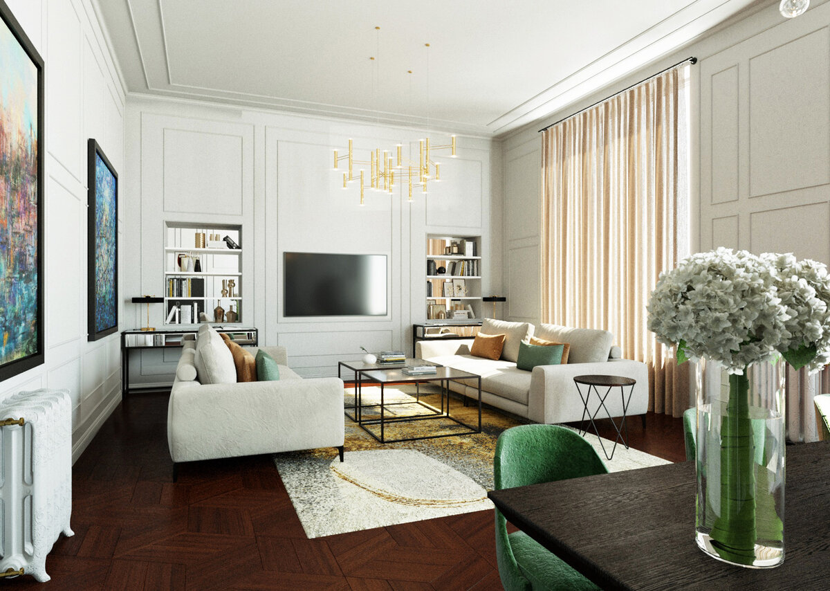 фото автора, в интерьере использованы плинтусы и молдинги Decomaster Интерьерный декор