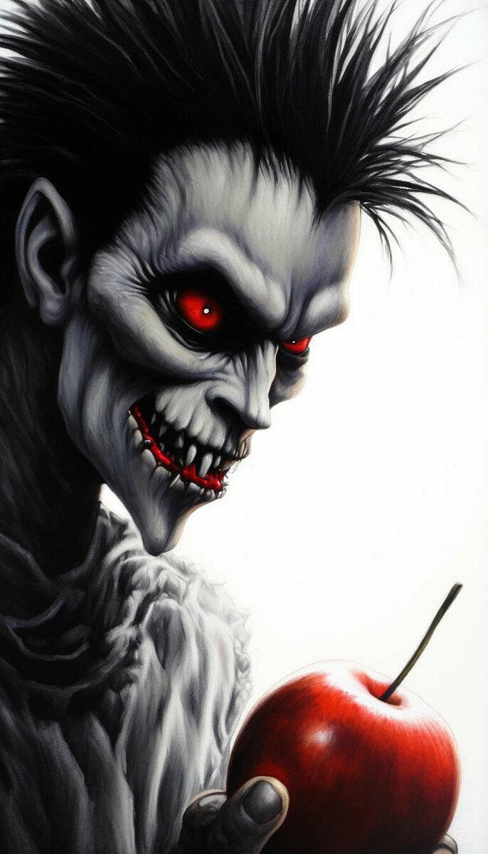 Рюк из аниме "Тетрадь смерти"