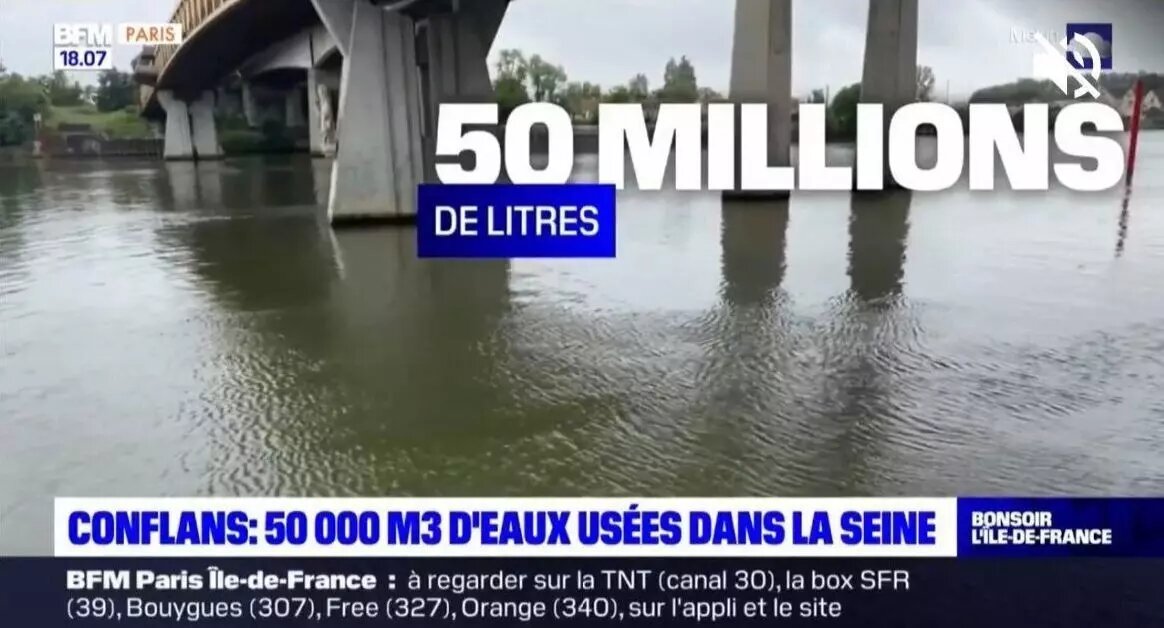 Сена и без того не самая чистая река в мире/ Фото: BFMTV