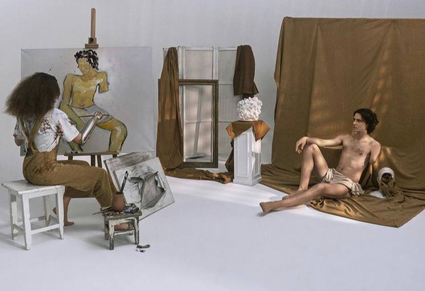 Кадр из фотосъёмки инклюзивного проекта, фотограф Никита Агапов