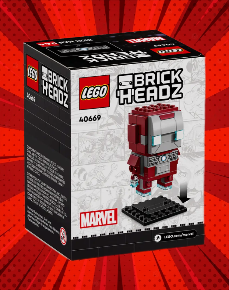 LEGO BrickHeadz Marvel 40669 Iron Man MK5 Figure 