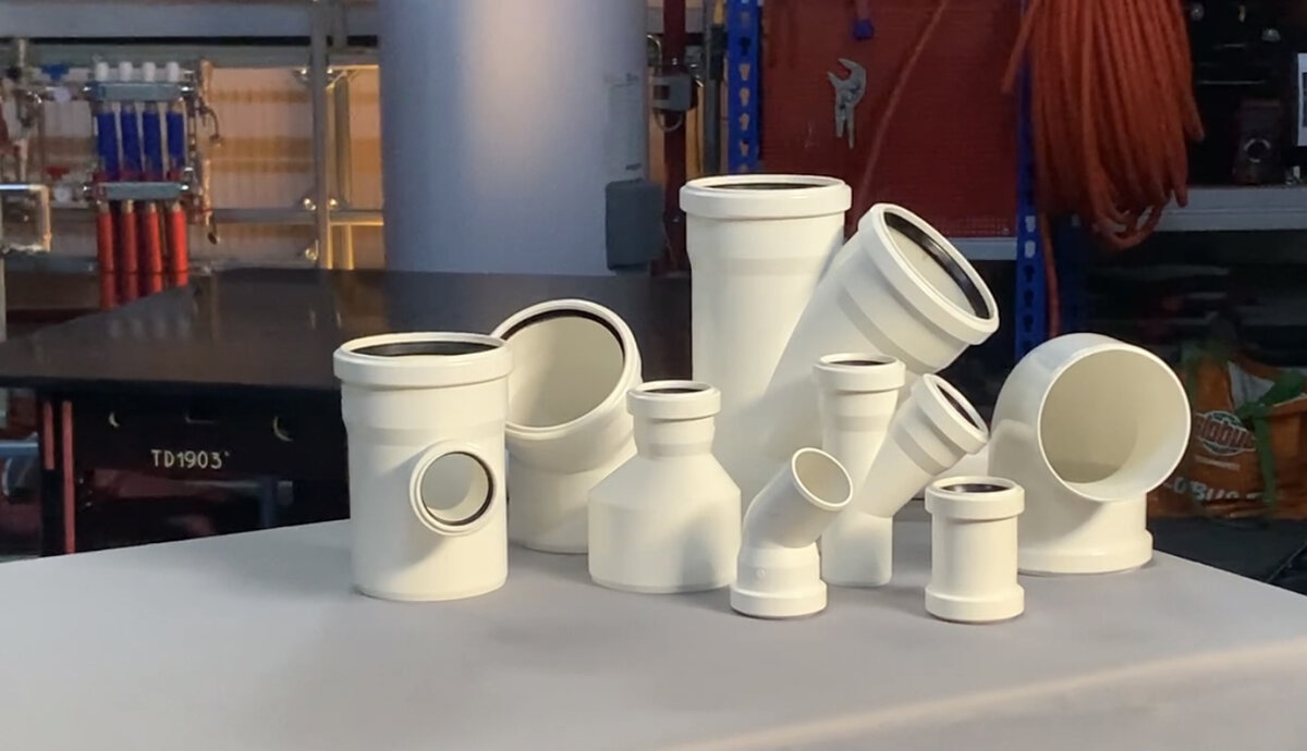 Бесшумные трубы для внутренней канализации.