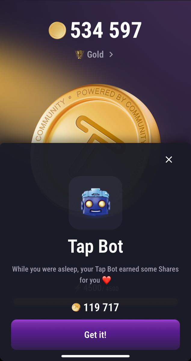 Автоматический бот, который собирает монеты в TapSwap