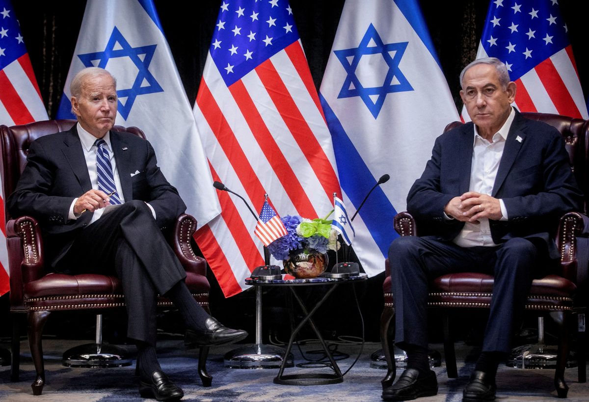 Джо Байден и Биньямин Нетаньяху
