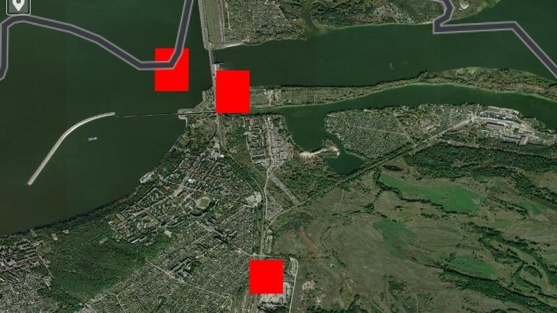 Тоже пожар в водохранилище) Но вторая точка ложится точно в ОРУ