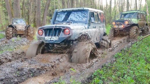 OFF ROAD Испытание Уазы Монстры и Уаз ХАЛК КТО Царь болота?