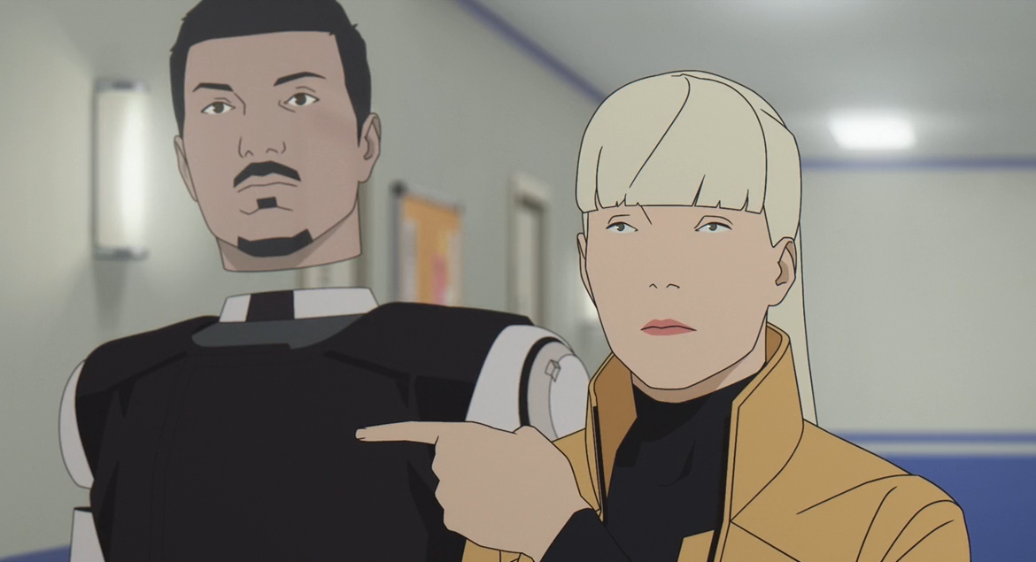 Кадр из мультфильма Mars Express. Режиссер: Жереми Перен. Производство: Amopix, Canal+ [fr], Centre National du Cinéma, Ciné, Département de la Charente, Eurométropole de Strasbourg, Ev.L Prod, Everybody on the Deck, France 3 Cinéma, France Télévision, Gébéka Films, Je Suis Bien Content, Magelis, Pictanova, Plume Finance, Procirep, Région Grand Est, Région Hauts-de-France, Région Nouvelle-Aquitaine, Région Réunion, Sacem, Shine Conseils, Société des Producteurs de L'Angoa. Показ в России: Про:взгляд