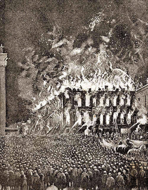 Этот пожар, иллюстрация. «Московский листок», 1900