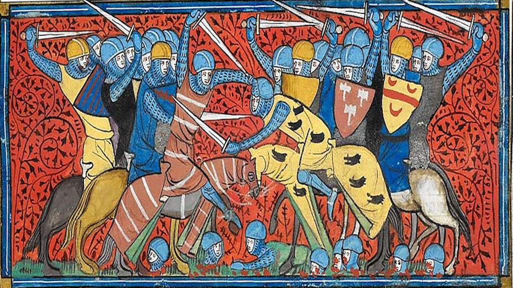 Но не всё было так мрачно на Западе — например, дедушка Карла Великого прогнал из-под Пуатье мавров.