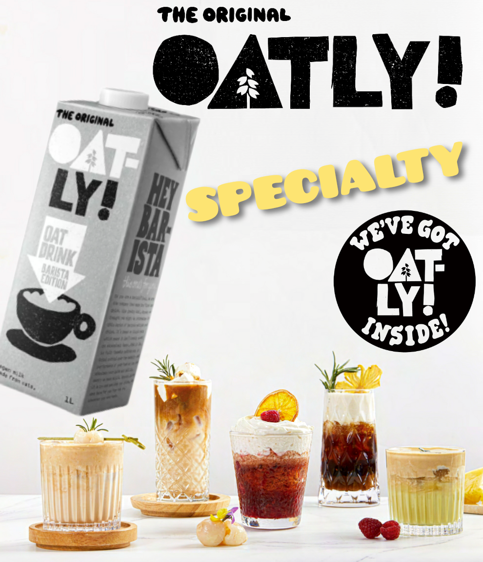 Летняя коллекция креативных кофейных напитков от Oatly на зерне спешелти 
