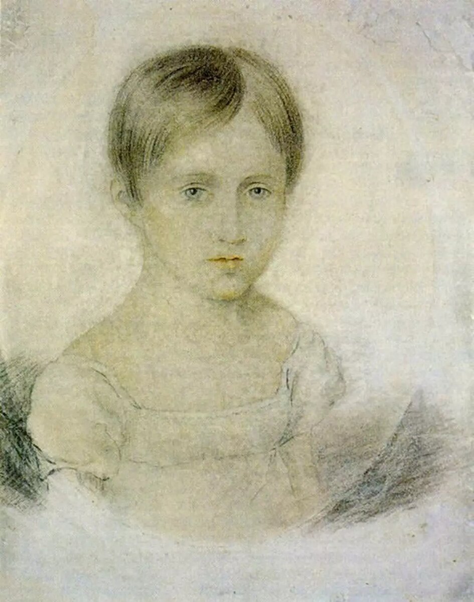 Портрет Натальи Гончаровой в детстве. Фото: Public Domain