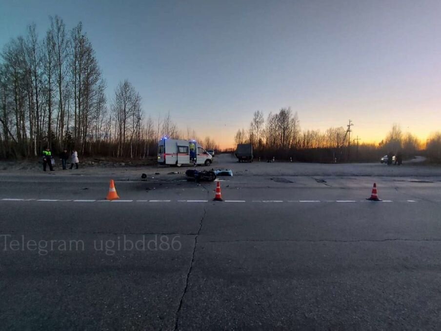    В ДТП с мотоциклом в Мегионе погибли два человека