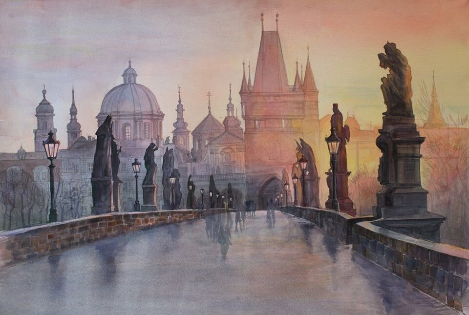 Анна Астахова "Карлов мост. Прага."(из открытого источника поисковой системы дзен.ру)