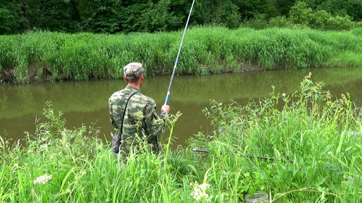 Рыбалка 2 июня на речке на поплавок с отличным уловом!