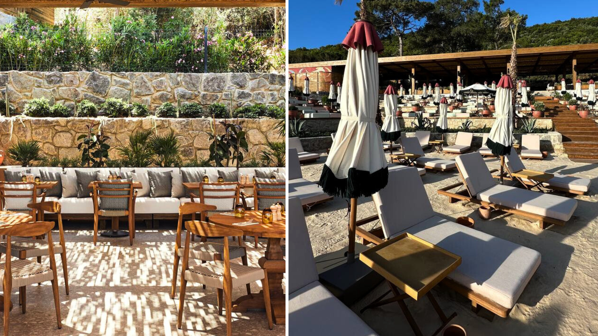 Собственный пляж отеля небольшой