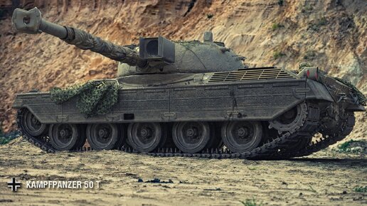 В бой на Kampfpanzer 50 t - 10 Фрагов - 8,4k Дамага. Мир Танков