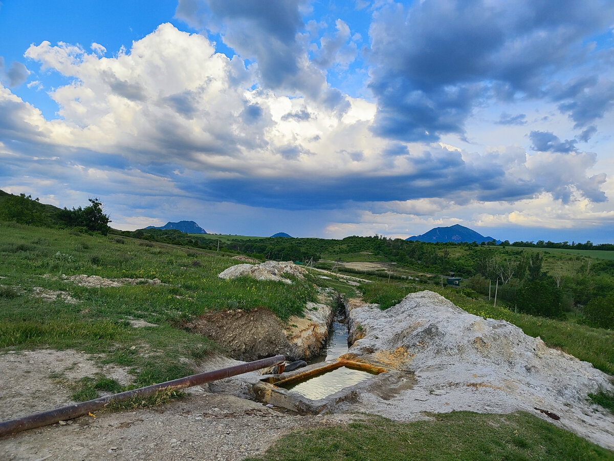 Картина маслом 1. Бело - голубое облако. 
