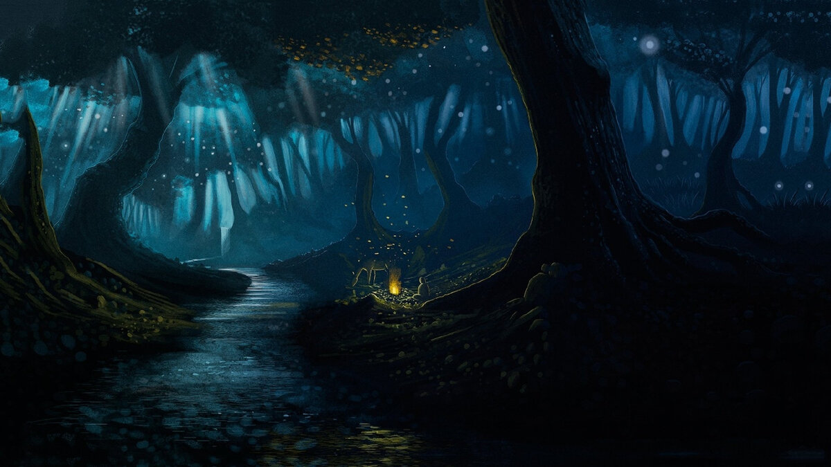 Тени в волшебном лесу. Изображение из сети