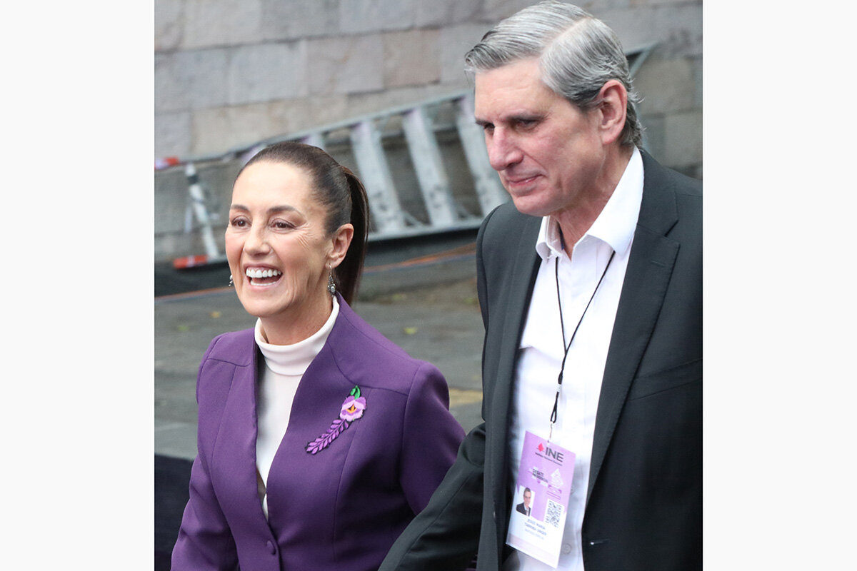 Keystone Press Agency / Global Look Press📷Клаудия Шейнбаум вместе со своим мужем Хесусом Марией Тарриба Унгером