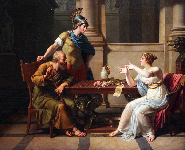Николя-Андре Монсио. Спор Сократа и Аспасии. Около 1801