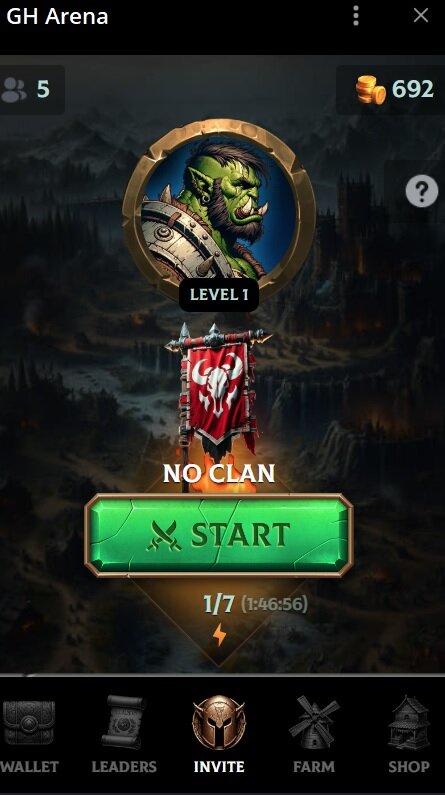 Основное меню