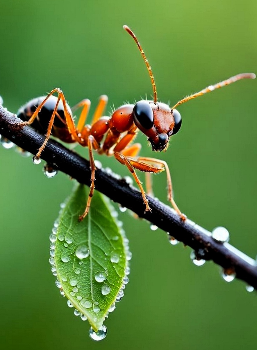 Муравьи едят мелких насекомых, тем самым сокращая их численность,а муравьями питаются птицы.