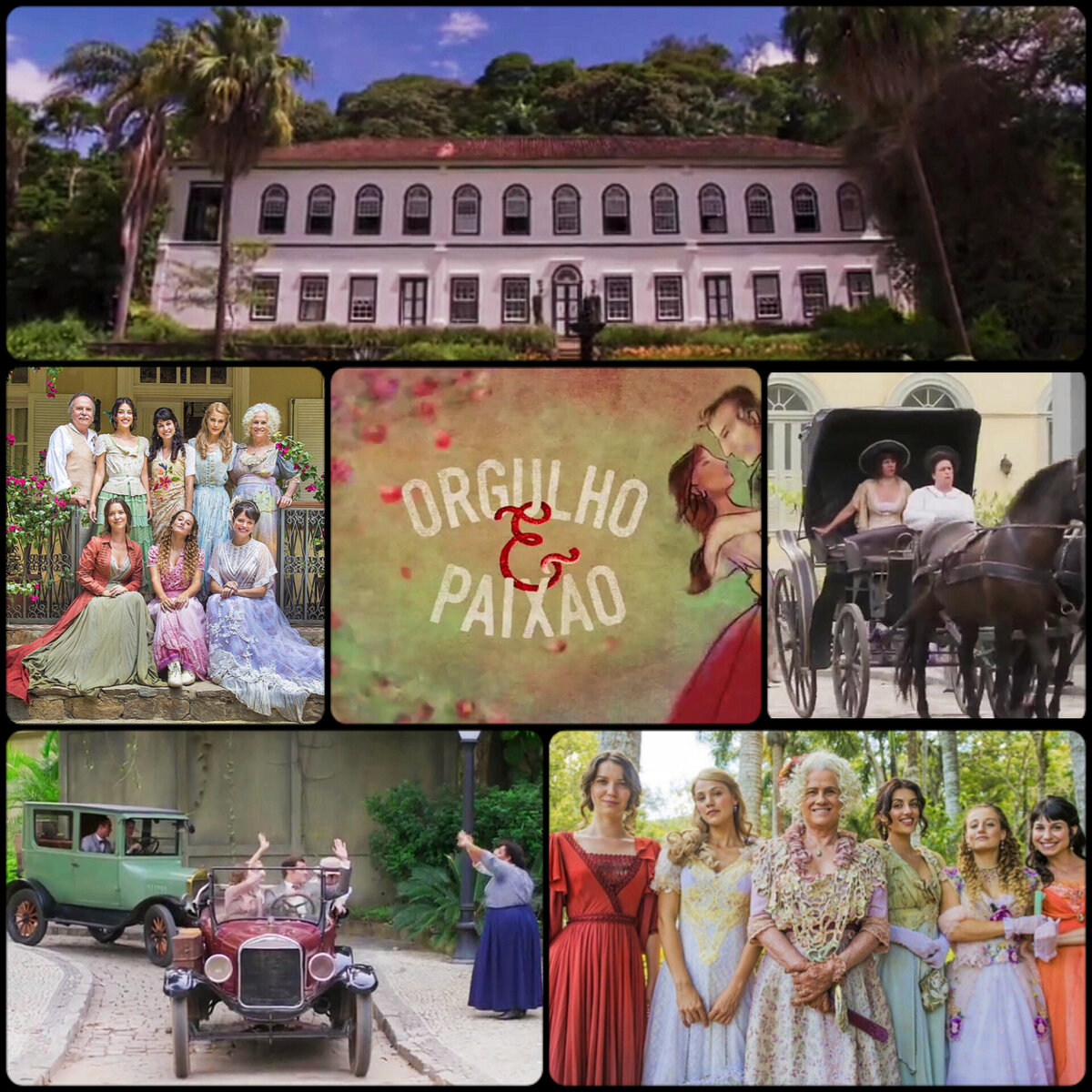 Яркие моменты сериала "Гордость и страсть", коллаж автора, скрины из сериала