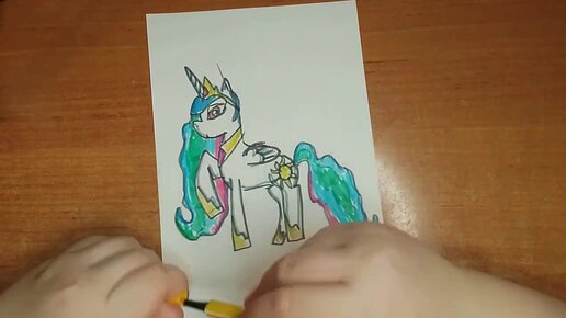 Рисую Принцессу Селестию. Мой маленький пони. Princess Celestia - My Little Pony ❤