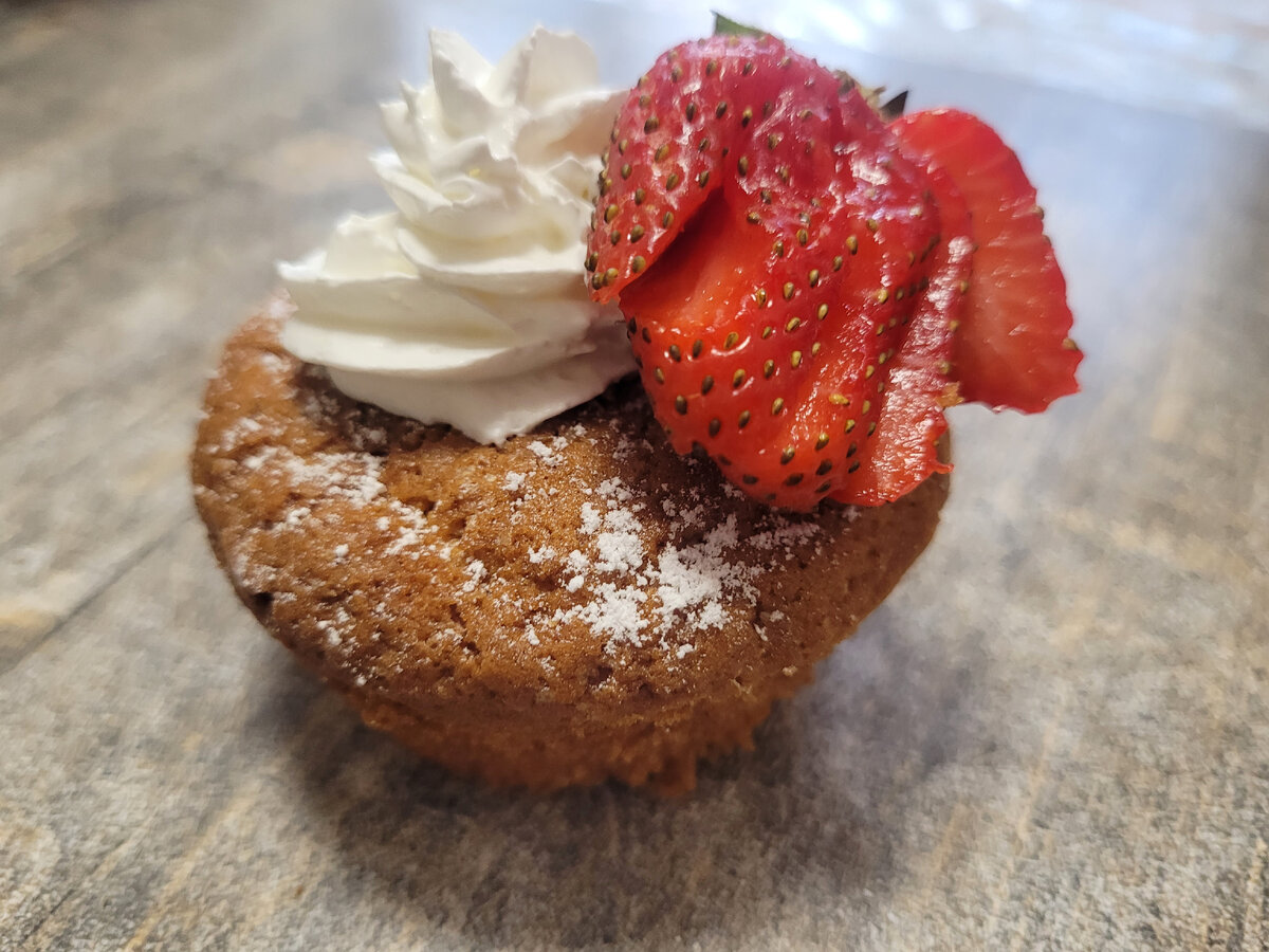 Фото  автора.Готовый маффин.