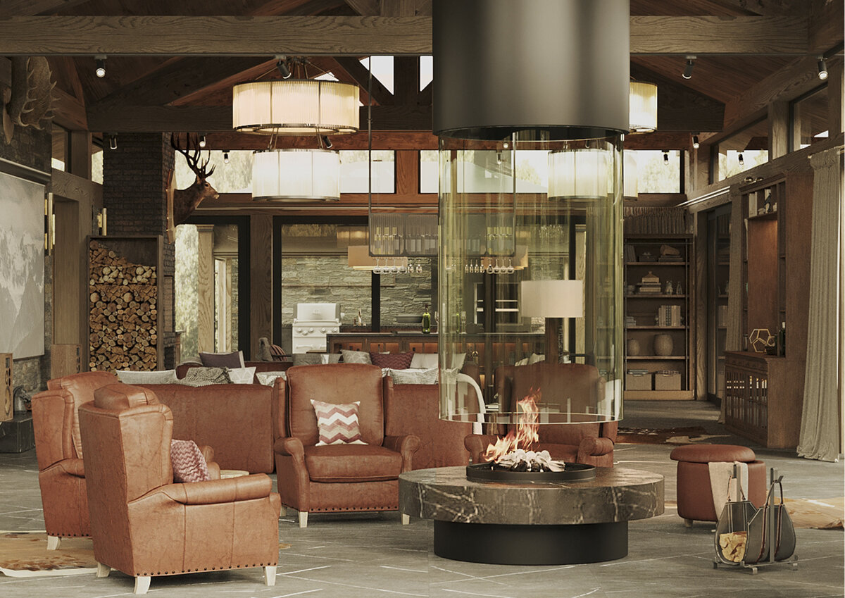 Камин в проекте «Калязин».