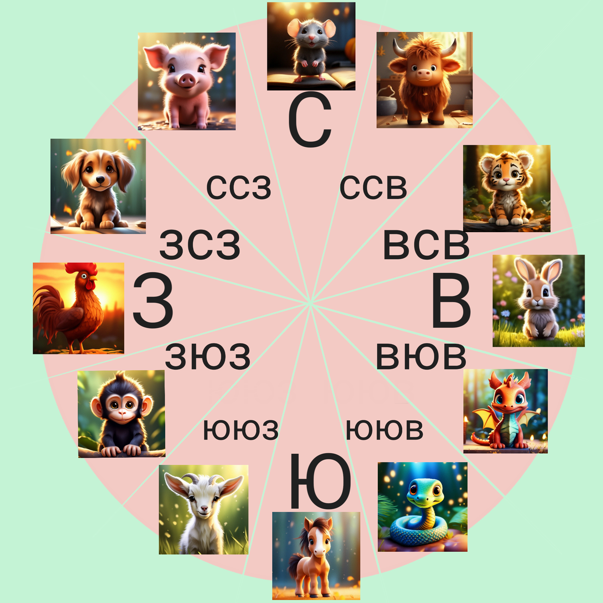 Активация направления вашего животного знака. Про фен-шуй