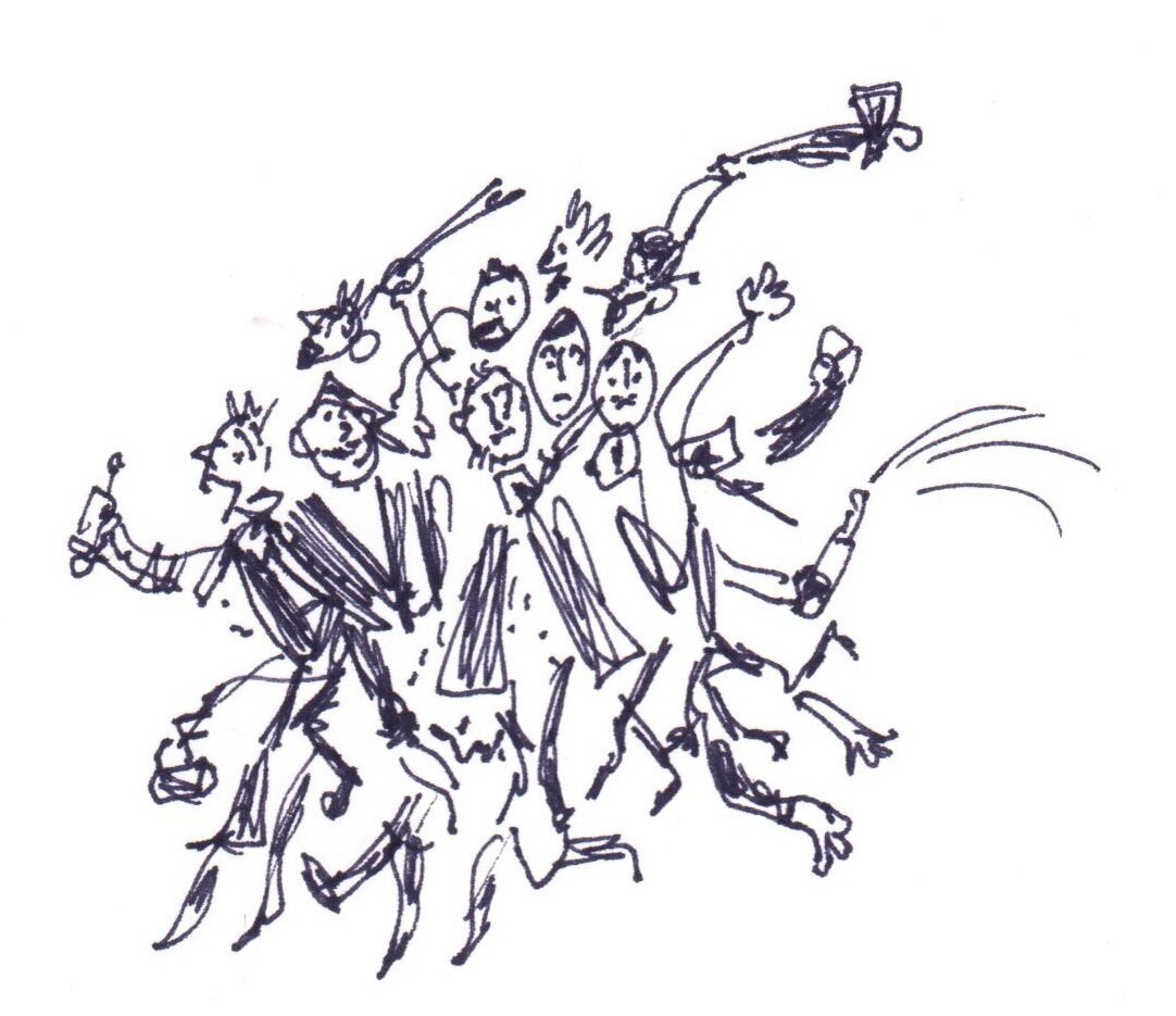 2...слуги обеспечивают себе хорошую жизнь в Замке, они там полные хозяева и умеют это ценить... благодаря тому, что законы Замка в деревне уже не применимы, эти люди словно перерождаются - становятся дикой, беспардонный оравой... Фриде это было очень трудно и она обрадовалась, когда смогла использовать мои услуги...