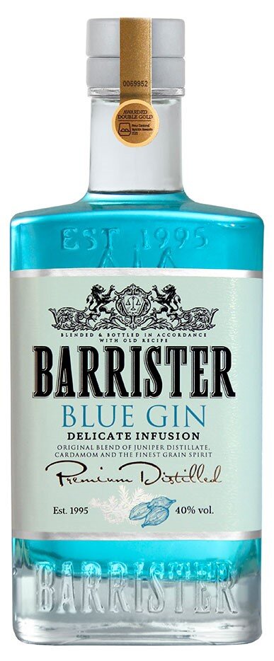 Неоново-бирюзовый оттенок Barrister Blue Gin имеет натуральное происхождение.