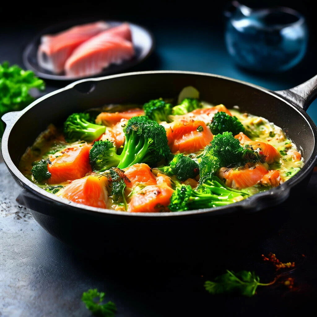 Запеканка с брокколи и красной рыбой - рецепт на канале Вкусно Просто Быстро