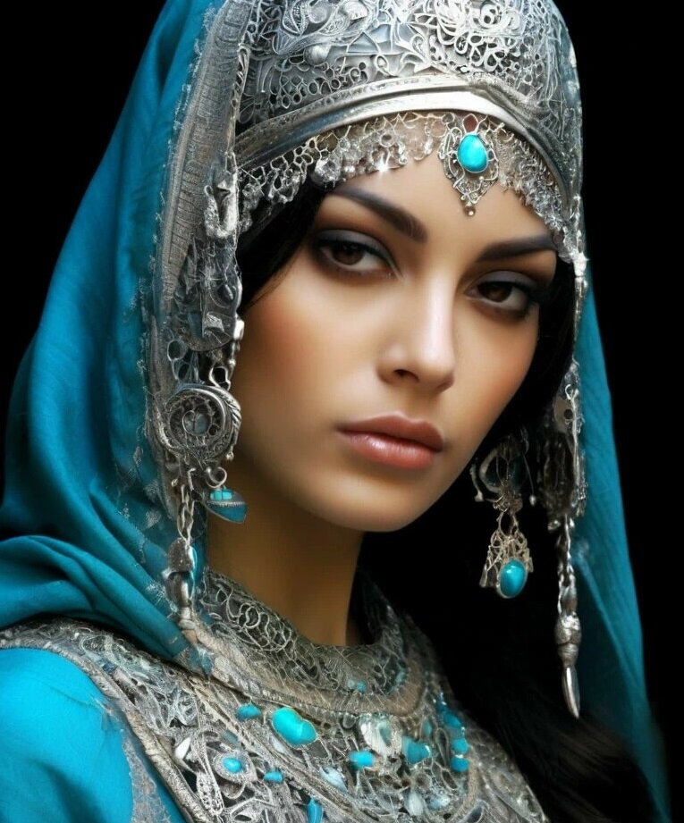 Изображение сгенерировано в нейросети Шедеврум - невеста короля нагов 