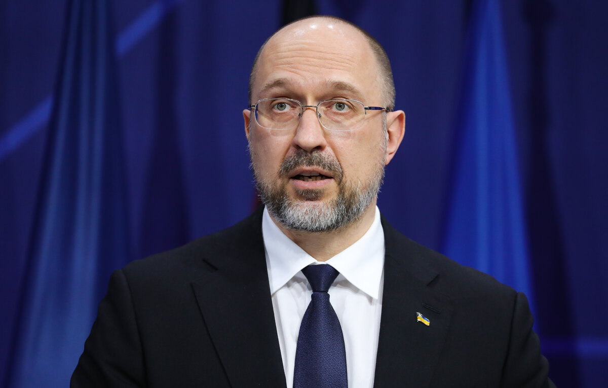    Премьер-министр Украины Денис Шмыгаль  Omer Messinger/Getty Images