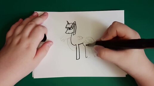 Сумеречная Искорка - Twilight Sparkle. My Little Pony. Мой маленький пони. Рисование для детей.