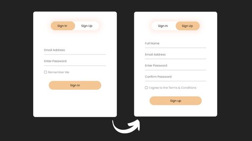 Как создать форму регистрации (Signup) и форму входа (Login) для сайта