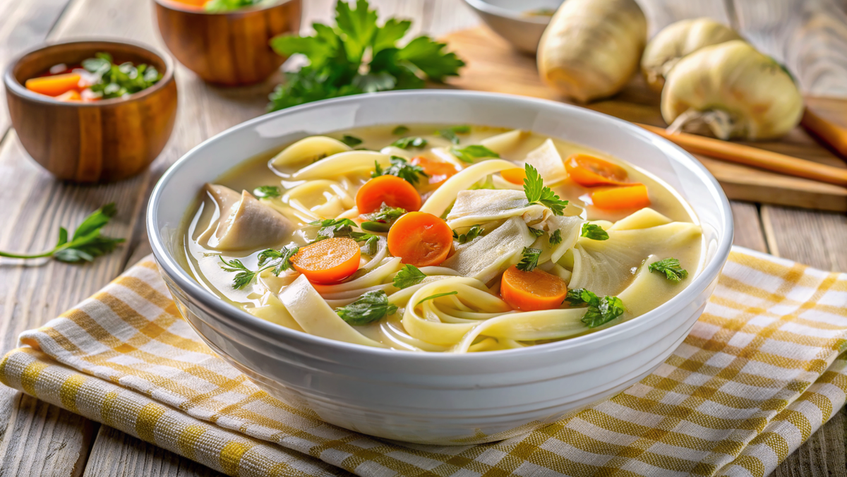 Куриный суп с лапшой