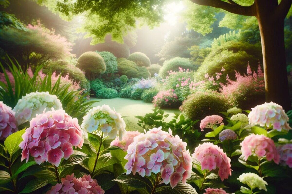 Гортензия неприхотлива, и если она не хочет цвести, это можно исправить. Источник: нейросеть📷
