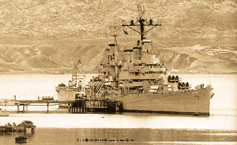 Крейсер «Генерал Бельграно» в порту Ушуая 