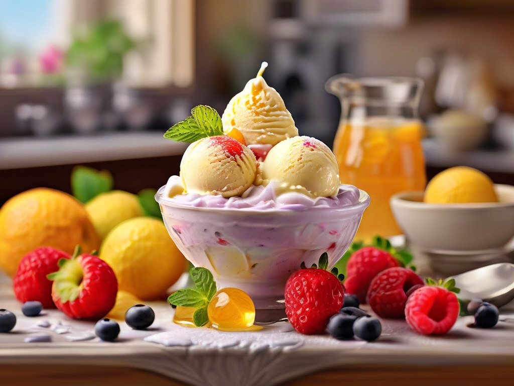 Домашнее мороженое для детей и не только ))