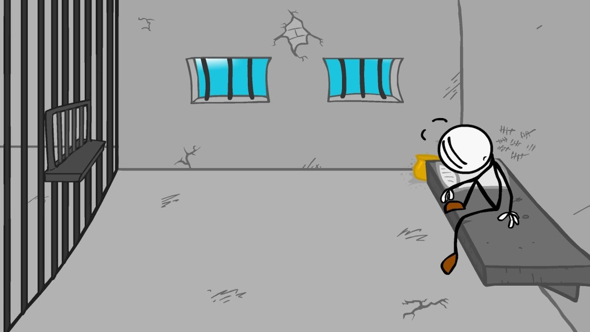 Поставь лайк и тебя освободят по УДО во Вселенной стикменов. Подпишись и тебя в судах будет защищать Феликс Уайт.