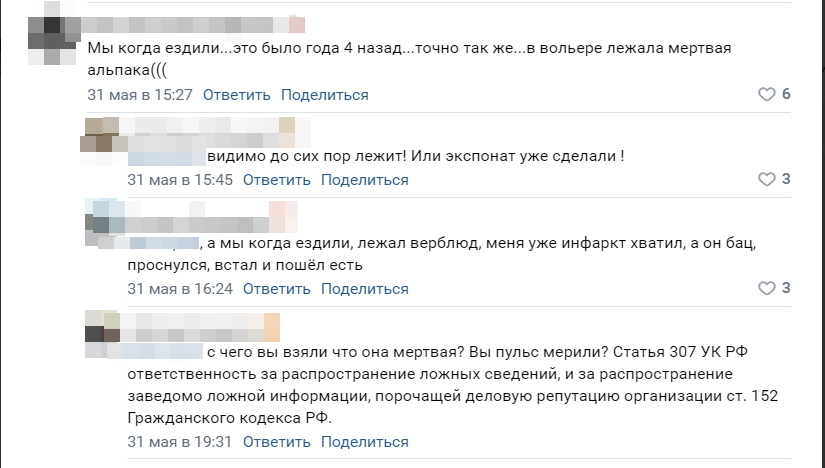    В «Карельском зоопарке» рассказали о чудесном «воскрешении» верблюда и спасении животных