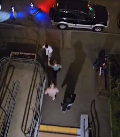 Кадр стычки с канала "Многонационал"