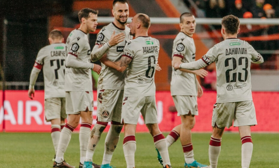    "Акрон" победил "Урал" по сумме двух матчей и получил прописку в РПЛ. Фото: соцсети "Акрона"