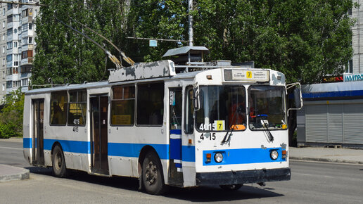 Троллейбус ЗиУ-682 (КВР Барнаул)-4015. Покатушки по Барнаулу.