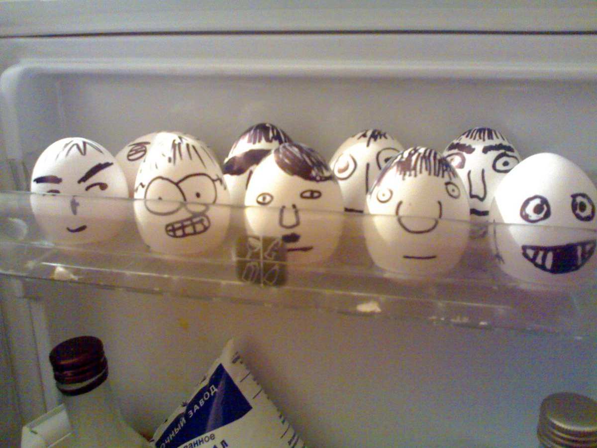 Разрисованные яйца из моего блога, 2010 год.